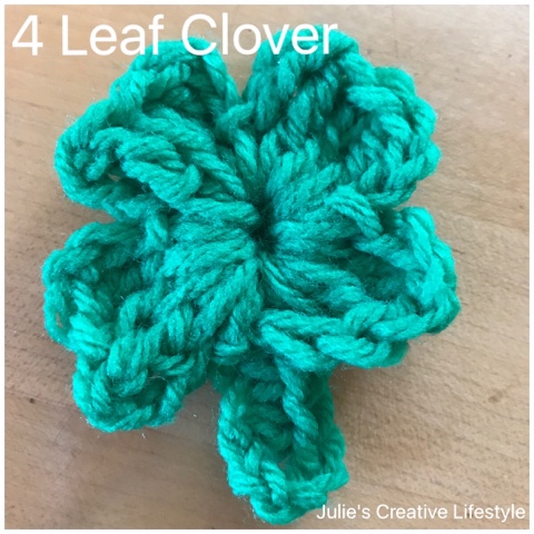 Crochet Four Leaf Clover  Julie's Creative Lifestyle